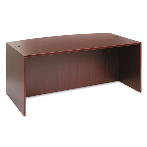 Alera® wholesale. Alera Valencia Series Bow Front Desk Shell, 71" X 41.38" X 29.63", Mahogany. HSD Wholesale: Janitorial Supplies, Breakroom Supplies, Office Supplies.