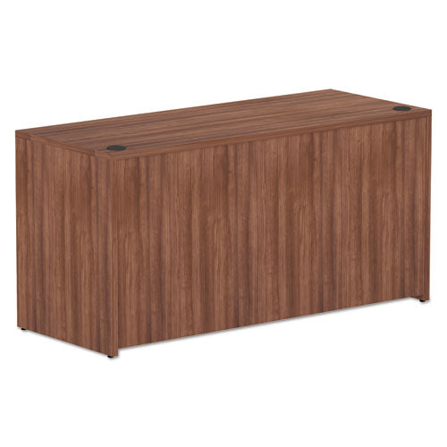 Alera® wholesale. Alera Valencia Series Credenza Shell, 59.13w X 23.63d X 29.5h, Modern Walnut. HSD Wholesale: Janitorial Supplies, Breakroom Supplies, Office Supplies.