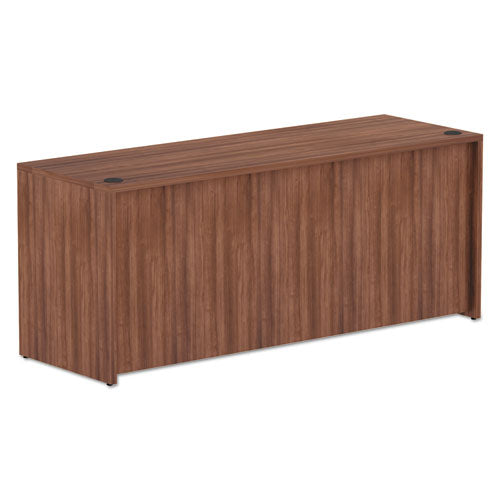 Alera® wholesale. Alera Valencia Series Credenza Shell, 70.88w X 23.63d X 29.5h, Modern Walnut. HSD Wholesale: Janitorial Supplies, Breakroom Supplies, Office Supplies.