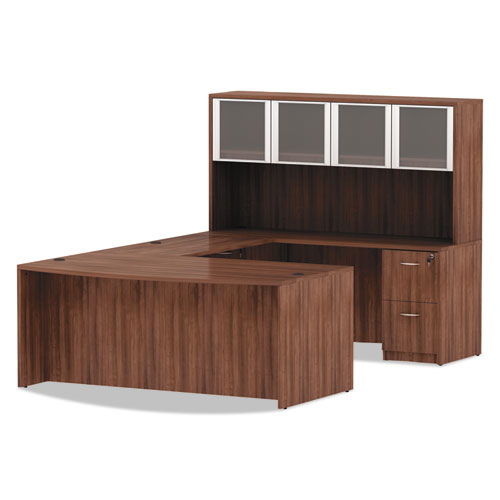 Alera® wholesale. Alera Valencia Series Credenza Shell, 70.88w X 23.63d X 29.5h, Modern Walnut. HSD Wholesale: Janitorial Supplies, Breakroom Supplies, Office Supplies.