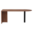 Alera® wholesale. Alera Valencia Series D-top Desk, 71" X 29.5" X 29.5", Modern Walnut. HSD Wholesale: Janitorial Supplies, Breakroom Supplies, Office Supplies.