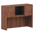 Alera® wholesale. Alera Valencia Series Hutch, 3 Compartment, 47.13w X 15d X 35.38h, Modern Walnut. HSD Wholesale: Janitorial Supplies, Breakroom Supplies, Office Supplies.
