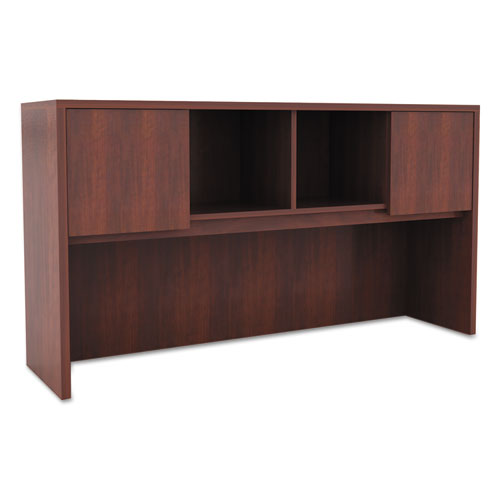 Alera® wholesale. Alera Valencia Series Hutch With Doors, 58.88w X 15d X 35.38h, Medium Cherry. HSD Wholesale: Janitorial Supplies, Breakroom Supplies, Office Supplies.