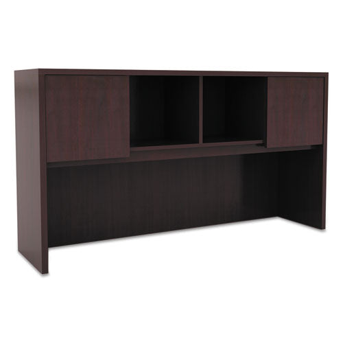 Alera® wholesale. Alera Valencia Series Hutch With Doors, 58.88w X 15d X 35.38h, Mahogany. HSD Wholesale: Janitorial Supplies, Breakroom Supplies, Office Supplies.