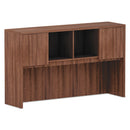 Alera® wholesale. Alera Valencia Series Hutch, 3-comp, 58.88w X 15d X 35.38h, Modern Walnut. HSD Wholesale: Janitorial Supplies, Breakroom Supplies, Office Supplies.