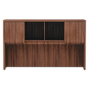 Alera® wholesale. Alera Valencia Series Hutch, 3-comp, 58.88w X 15d X 35.38h, Modern Walnut. HSD Wholesale: Janitorial Supplies, Breakroom Supplies, Office Supplies.