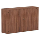 Alera® wholesale. Alera Valencia Series Hutch, 3-comp, 58.88w X 15d X 35.38h, Modern Walnut. HSD Wholesale: Janitorial Supplies, Breakroom Supplies, Office Supplies.