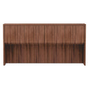 Alera® wholesale. Alera Valencia Series Hutch, 3-comp, 70.63w X 15d X 35.38h, Modern Walnut. HSD Wholesale: Janitorial Supplies, Breakroom Supplies, Office Supplies.