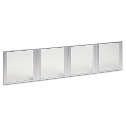 Alera® wholesale. Glass Door Set With Silver Frame For 72