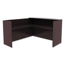 Alera® wholesale. Alera Valencia Reversible Reception Return, 44 1-8w X 23 5-8d X 41 1-2h, Espresso. HSD Wholesale: Janitorial Supplies, Breakroom Supplies, Office Supplies.