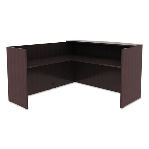 Alera® wholesale. Alera Valencia Reversible Reception Return, 44 1-8w X 23 5-8d X 41 1-2h, Espresso. HSD Wholesale: Janitorial Supplies, Breakroom Supplies, Office Supplies.