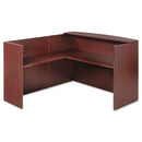 Alera® wholesale. Alera Valencia Reversible Reception Return, 44 1-8w X 23 5-8d X 41 1-2h, Mahogany. HSD Wholesale: Janitorial Supplies, Breakroom Supplies, Office Supplies.