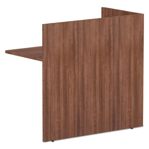 Alera® wholesale. Alera Valencia Series Reversible Reception Return, 44 1-8w X 23 5-6d X 41 1-2h, Modern Walnut. HSD Wholesale: Janitorial Supplies, Breakroom Supplies, Office Supplies.