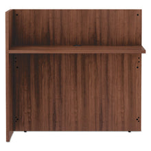 Load image into Gallery viewer, Alera® wholesale. Alera Valencia Series Reversible Reception Return, 44 1-8w X 23 5-6d X 41 1-2h, Modern Walnut. HSD Wholesale: Janitorial Supplies, Breakroom Supplies, Office Supplies.