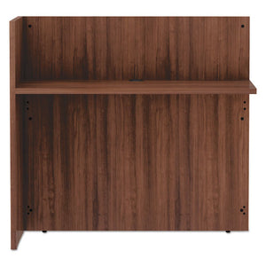 Alera® wholesale. Alera Valencia Series Reversible Reception Return, 44 1-8w X 23 5-6d X 41 1-2h, Modern Walnut. HSD Wholesale: Janitorial Supplies, Breakroom Supplies, Office Supplies.