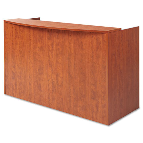 Alera® wholesale. Alera Valencia Series Reception Desk With Transaction Counter, 71" X 35.5" X 29.5" To 42.5", Medium Cherry. HSD Wholesale: Janitorial Supplies, Breakroom Supplies, Office Supplies.