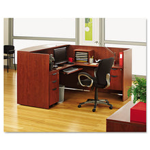 Load image into Gallery viewer, Alera® wholesale. Alera Valencia Series Reception Desk With Transaction Counter, 71&quot; X 35.5&quot; X 29.5&quot; To 42.5&quot;, Medium Cherry. HSD Wholesale: Janitorial Supplies, Breakroom Supplies, Office Supplies.