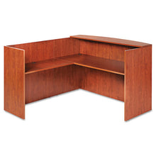 Load image into Gallery viewer, Alera® wholesale. Alera Valencia Series Reception Desk With Transaction Counter, 71&quot; X 35.5&quot; X 29.5&quot; To 42.5&quot;, Medium Cherry. HSD Wholesale: Janitorial Supplies, Breakroom Supplies, Office Supplies.