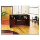 Alera® wholesale. Alera Valencia Series Reception Desk With Transaction Counter, 71" X 35.5" X 29.5" To 42.5", Mahogany. HSD Wholesale: Janitorial Supplies, Breakroom Supplies, Office Supplies.