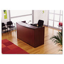 Alera® wholesale. Alera Valencia Series Reception Desk With Transaction Counter, 71" X 35.5" X 29.5" To 42.5", Mahogany. HSD Wholesale: Janitorial Supplies, Breakroom Supplies, Office Supplies.