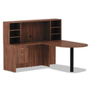Alera® wholesale. Alera Valencia Series Reversible Return-bridge Shell, 35w X 23 5-8d X 29 1-2h, Modern Walnut. HSD Wholesale: Janitorial Supplies, Breakroom Supplies, Office Supplies.