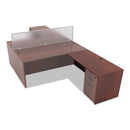 Alera® wholesale. Alera Valencia Series Reversible Return-bridge Shell, 47 1-4w X 23 5-8d X 29 1-2h, Cherry. HSD Wholesale: Janitorial Supplies, Breakroom Supplies, Office Supplies.