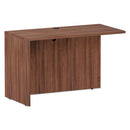 Alera® wholesale. Alera Valencia Series Reversible Return-bridge Shell, 47 1-4w X 23 5-8d X 29 1-2h, Modern Walnut. HSD Wholesale: Janitorial Supplies, Breakroom Supplies, Office Supplies.