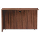 Alera® wholesale. Alera Valencia Series Reversible Return-bridge Shell, 47 1-4w X 23 5-8d X 29 1-2h, Modern Walnut. HSD Wholesale: Janitorial Supplies, Breakroom Supplies, Office Supplies.