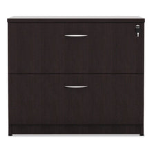 Load image into Gallery viewer, Alera® wholesale. Alera Valencia Series Two Drawer Lateral File, 34w X 22.75d X 29.5h, Espresso. HSD Wholesale: Janitorial Supplies, Breakroom Supplies, Office Supplies.