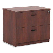 Load image into Gallery viewer, Alera® wholesale. Alera Valencia Series Two Drawer Lateral File, 34w X 22.75d X 29.5h, Cherry. HSD Wholesale: Janitorial Supplies, Breakroom Supplies, Office Supplies.