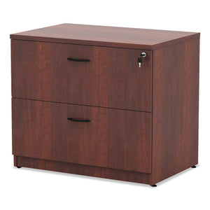 Alera® wholesale. Alera Valencia Series Two Drawer Lateral File, 34w X 22.75d X 29.5h, Cherry. HSD Wholesale: Janitorial Supplies, Breakroom Supplies, Office Supplies.