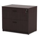 Alera® wholesale. Alera Valencia Series Two Drawer Lateral File, 34w X 22.75d X 29.5h, Mahogany. HSD Wholesale: Janitorial Supplies, Breakroom Supplies, Office Supplies.