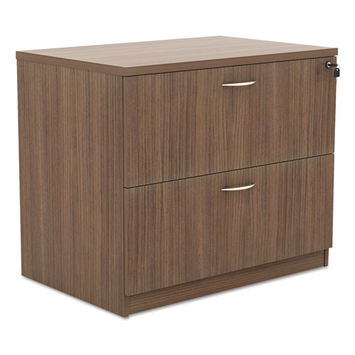 Alera® wholesale. Alera Valencia Series Two-drawer Lateral File, 34w X 22.75d X 29.5h, Walnut. HSD Wholesale: Janitorial Supplies, Breakroom Supplies, Office Supplies.