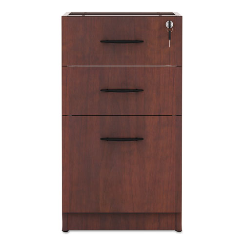 Alera® wholesale. Alera Valencia Box-box-file Full Pedestal, 15.63w X 20.5d X 28.5h, Medium Cherry. HSD Wholesale: Janitorial Supplies, Breakroom Supplies, Office Supplies.