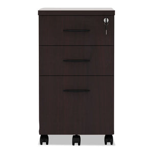 Alera® wholesale. Alera Valencia Mobile Box-box-file Pedestal File, 15.88w X 20.5d X 28.38h Mahogany. HSD Wholesale: Janitorial Supplies, Breakroom Supplies, Office Supplies.