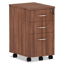 Load image into Gallery viewer, Alera® wholesale. Alera Valencia Series Mobile Box-box-file Pedestal, 15.88w X 20.5d X 28.38h, Modern Walnut. HSD Wholesale: Janitorial Supplies, Breakroom Supplies, Office Supplies.