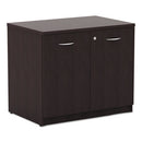 Alera® wholesale. Alera Valencia Series Storage Cabinet, 34 1-8w X 22 7-8d X 29 1-2h, Espresso. HSD Wholesale: Janitorial Supplies, Breakroom Supplies, Office Supplies.
