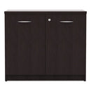 Alera® wholesale. Alera Valencia Series Storage Cabinet, 34 1-8w X 22 7-8d X 29 1-2h, Espresso. HSD Wholesale: Janitorial Supplies, Breakroom Supplies, Office Supplies.