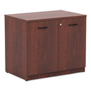 Alera® wholesale. Alera Valencia Series Storage Cabinet, 34 1-8w X 22 7-8d X 29 1-2h, Medium Cherry. HSD Wholesale: Janitorial Supplies, Breakroom Supplies, Office Supplies.