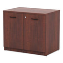 Alera® wholesale. Alera Valencia Series Storage Cabinet, 34 1-8w X 22 7-8d X 29 1-2h, Medium Cherry. HSD Wholesale: Janitorial Supplies, Breakroom Supplies, Office Supplies.