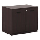 Alera® wholesale. Alera Valencia Series Storage Cabinet, 34 1-8w X 22 7-8d X 29 1-2h, Mahogany. HSD Wholesale: Janitorial Supplies, Breakroom Supplies, Office Supplies.