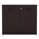 Alera® wholesale. Alera Valencia Series Storage Cabinet, 34 1-8w X 22 7-8d X 29 1-2h, Mahogany. HSD Wholesale: Janitorial Supplies, Breakroom Supplies, Office Supplies.