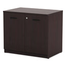 Alera® wholesale. Alera Valencia Series Storage Cabinet, 34 1-8w X 22 7-8d X 29 1-2h, Mahogany. HSD Wholesale: Janitorial Supplies, Breakroom Supplies, Office Supplies.
