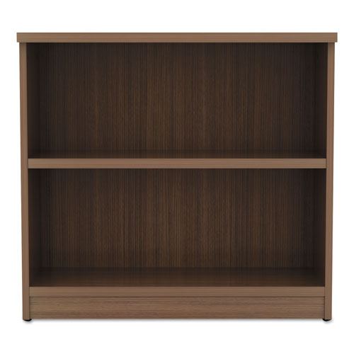 Alera® wholesale. Alera Valencia Series Bookcase,two-shelf, 31 3-4w X 14d X 29 1-2h, Modern Walnut. HSD Wholesale: Janitorial Supplies, Breakroom Supplies, Office Supplies.
