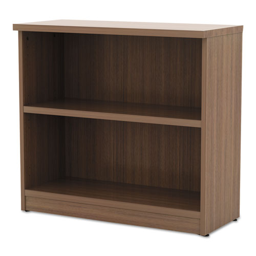 Alera® wholesale. Alera Valencia Series Bookcase,two-shelf, 31 3-4w X 14d X 29 1-2h, Modern Walnut. HSD Wholesale: Janitorial Supplies, Breakroom Supplies, Office Supplies.