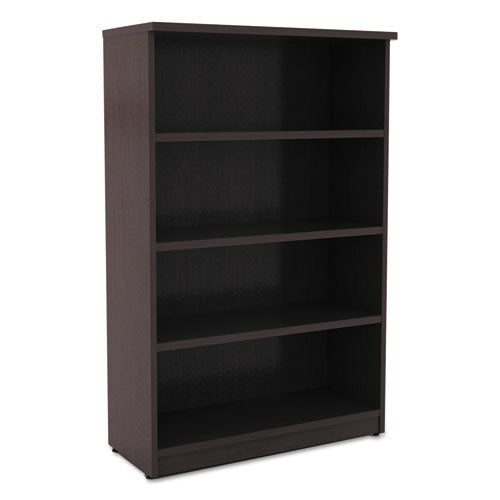 Alera® wholesale. Alera Valencia Series Bookcase, Four-shelf, 31 3-4w X 14d X 54 7-8h, Espresso. HSD Wholesale: Janitorial Supplies, Breakroom Supplies, Office Supplies.