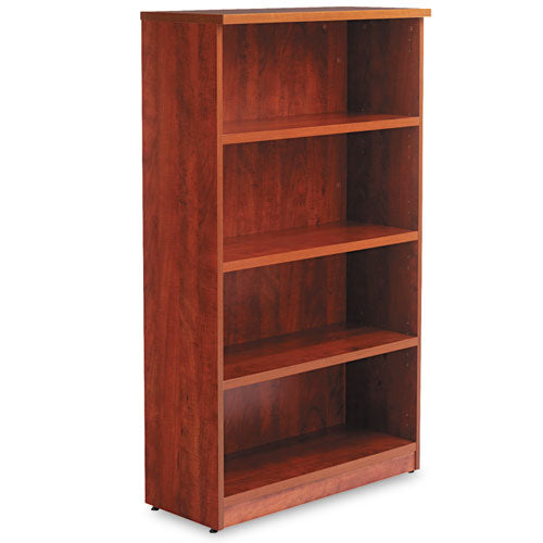 Alera® wholesale. Alera Valencia Series Bookcase, Four-shelf, 31 3-4w X 14d X 54 7-8h, Medium Cherry. HSD Wholesale: Janitorial Supplies, Breakroom Supplies, Office Supplies.