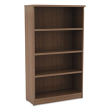 Load image into Gallery viewer, Alera® wholesale. Alera Valencia Series Bookcase, Four-shelf, 31 3-4w X 14d X 54 7-8h, Modern Walnut. HSD Wholesale: Janitorial Supplies, Breakroom Supplies, Office Supplies.