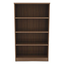 Alera® wholesale. Alera Valencia Series Bookcase, Four-shelf, 31 3-4w X 14d X 54 7-8h, Modern Walnut. HSD Wholesale: Janitorial Supplies, Breakroom Supplies, Office Supplies.