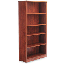 Load image into Gallery viewer, Alera® wholesale. Alera Valencia Series Bookcase, Five-shelf, 31 3-4w X 14d X 64 3-4h, Medium Cherry. HSD Wholesale: Janitorial Supplies, Breakroom Supplies, Office Supplies.